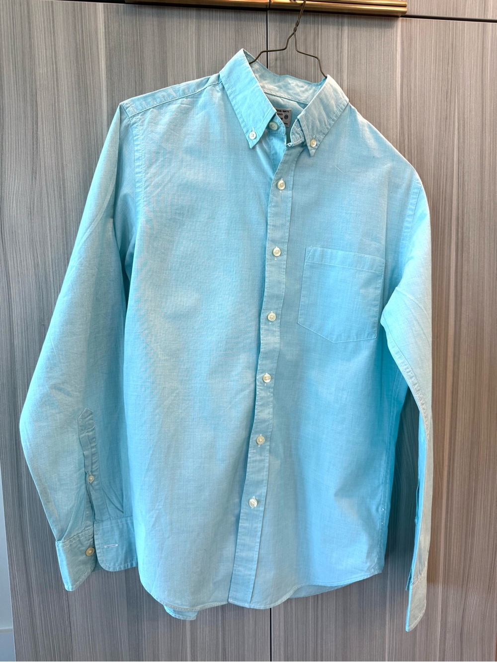 J. Crew Aqua Button-Down Oxford Shirt